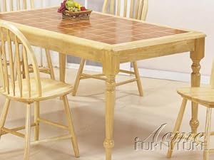 Farmhouse Natural Terracotta Dining Table By Acme