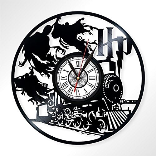 Harry Potter vinyl record wall clock, art home decor, decorate your home with modern art, best gift handmade, perfect gift for fans, 003