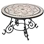 Wild Thyme 01018 Marble Mosaic & Wrought Iron Tabl&hellip Wild Thyme
