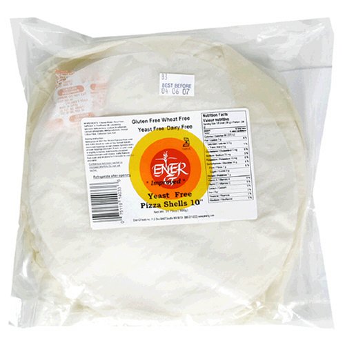 Ener-G Foods Yeast-Free Pizza Shell, 10 inches, 31.75-Ounce Units (Pack of 5)