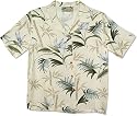 Bamboo Paradise - Women's Hawaiian Shirt in Cream, Black & Navy Blue