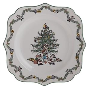 Spode Disney Christmas Tree 9-Inch Square Plate