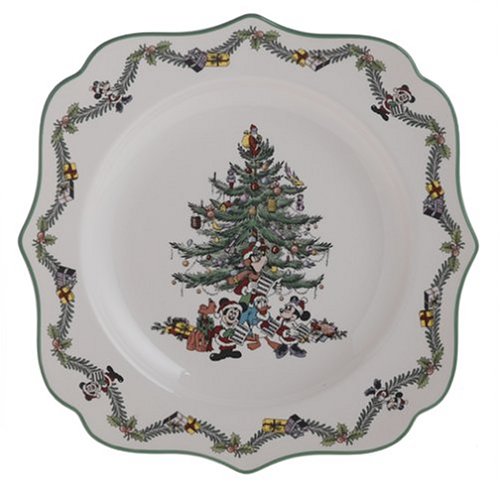 Spode Disney Christmas Tree 9-Inch Square Plate