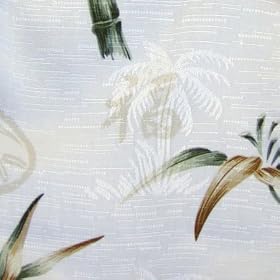Lucky Bamboo Hawaiian Aloha Sarong Dress is available in Olive and Cream.