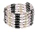 Magnetic Wrap Necklace/Bracelet - Pink with Freshwater Pearls - 32 Inch in Length
