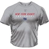 New York Giants Youth Short Sleeve NFL Gray Speedwick Performance Tee