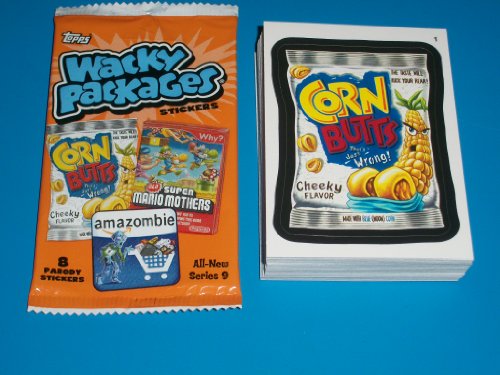 Wacky Packages All New Series 9 Complete SET 55/55 Stickers w/ Wrapper!!