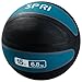 SPRI Xerball Medicine Ball Thick Walled Durable Construction with Textured Surface, Teal, 15-Pound
