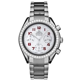 Click here to buy Omega Speedmaster Reduced WoMens Automatic Chronograph Diamond Watch 3515.79 by Omega.