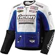 Icon Victory Hero Leather Jacket - Blue - Small