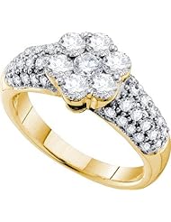 1.44CTW DIAMOND FLOWER RING