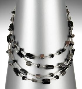Multi-Strand Assorted Bead Necklace