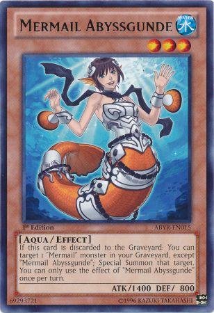 Yu-Gi-Oh! - Mermail Abyssgunde (ABYR-EN015) - Abyss Rising - 1st Edition - Rare On Sale