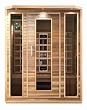 3 Person Sauna Cedar Ceramic Dry Heat FAR Infrared Portable Detox New