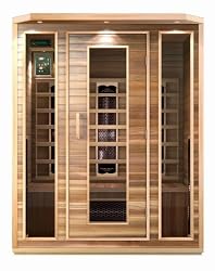 3 Person Sauna Cedar Ceramic Dry Heat FAR Infrared Portable Detox New