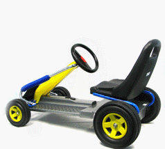 Go-Kart Ride-On Cars Battery Operated Yellow - Toys & Games > Ride On Cars > Motorized Cars