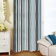 Zauberhafter, sanft fallender, halbtransparenter Schlaufenschal / Dekoschal in blau gestreift - 140x245 - fr�hlingsleichter Stoff - Neu - auch in grau gestreift, bordeaux rot lila gestreift und braun gestreift erh�ltlich