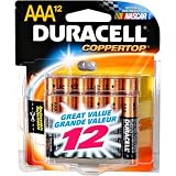 Duracell Coppertop AAA Cell Alkaline Batteries in Reclosable Storage 12 Pack