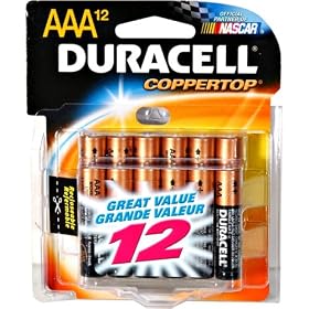 Duracell Coppertop AAA Cell Alkaline Batteries in Reclosable Storage 12 Pack