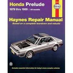 Honda Prelude 1979-89 All Models Automotive Repair Manual (USA service & repair manuals)