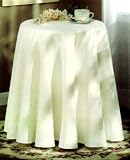 Concord 70 Round Tablecloth - White