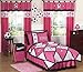 Girls Soccer Childrens Bedding 3pc Full / Queen Set