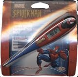 Spider-Man Digital Thermometer Extra Large Display Flexible Tip Battery Included (Pack of 2)