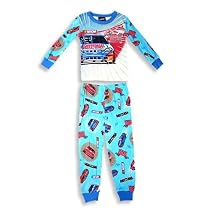 Nascar - Toddler Boys Long Sleeved Pajama Set, Blue, White