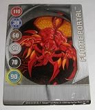 BAKUGAN SEASON 2 VESTROIA NEW LOOSE OPEN METAL CARD FLAME PORTAL 1/48i
