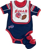 Buffalo Bills Infant Creeper, Bib and Bootie Set