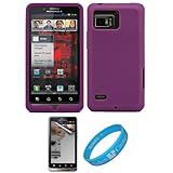 Purple Premium Soft Silicone Skin Cover for Verizon Wireless Droid Bionic T ....