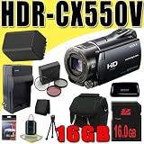 Pocket Video Camera Sony HDR CX550V 64GB High Definition Handycam Camcorder NPFV100 Battery/Charger Filter Kit 16GB DavisMAX Bundle Pocket Video Camera Sony HDR CX550V 64GB High Definition Handycam Camcorder NPFV100 Battery/Charger Filter Kit 16GB DavisMAX Bundle