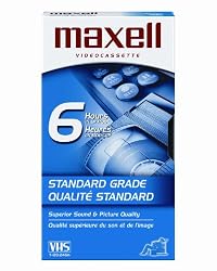 Maxell T-120 Std Standard Grade Videocassette For Time-Lapse Use