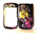 Rainbow Flying Butterfly Wave Snap On Protective Cover Case for BlackBerry Curve 8520 8530