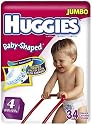 Huggies Baby-Shaped Fit Diapers with Gigglastic Waistband, Size 4 (22-37 lb), Disney, Jumbo, 34 diapers