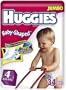 Huggies Baby-Shaped Fit Diapers with Gigglastic Waistband, Size 4, 34-count