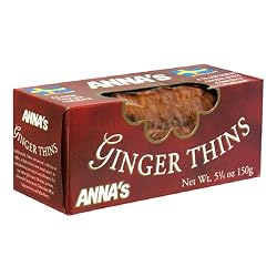 Anna's Thins, Ginger, 5.25-Ounce Boxes (Pack of 12)