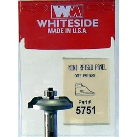 5751 OGEE STYLE CARBIDE-TIP MINIATURE RAISED PANEL ROUTER BIT 1-3/4 DIA X 3/8