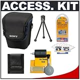 Sony CyberShot LCS-HB Soft Carrying Case (Black) + Accessory Kit for DSC-H2, DSC-H7, DSC-H9, DSC-H10, DSC-H50 Digital Cameras