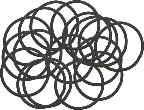 Elastic Hair Bands - Grey - 50 pack