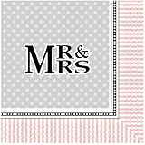 Elegant Wedding Beverage Napkins, 16ct