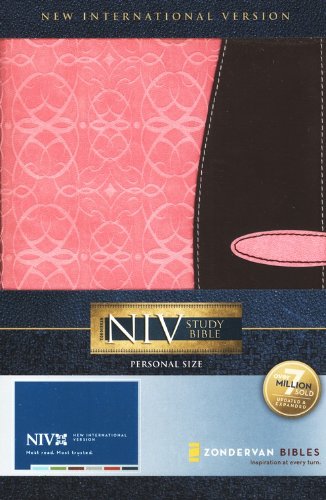 NIV Study Bible, Personal Size, Italian Duo-Tone, Pink/Brown 1984From Brand: Zondervan