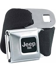 Buckle-Down Jeep Logo Seat Belt Style Canvas Web Belt and Buckle Combo. Black. One... by Buckle Down
