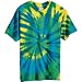 Tie Dye Mania Adult Tie-Dyed Multi-Color Cut-Spiral Short Sleeve T-shirt