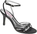Lexus X053 Sadie ladies high heel strappy sandal with diamante trim and strappy ankle strap