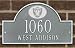 Oakland Raiders Pewter and Silver Personalized Address Plaque
