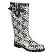 Women's McGibbon Floral Rain Boots - Black
