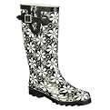 Women's McGibbon Floral Rain Boots - Black