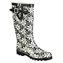 Women's McGibbon Floral Rain Boots - Black
