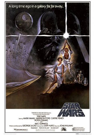 Star Wars - White Lasercross - Film Movie Poster Druck